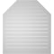 Ekena Millwork Octagonal Top Surface Mount PVC Gable Vent w/ 2"W x 1-1/2"P Brickmould Frame, 36"W x 40"H GVPOT36X4002SF - alternate 3